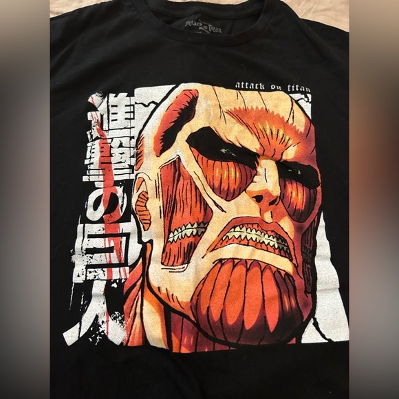 Black Attack on Titan Graphic T-Shirt - Picture 3 of 5